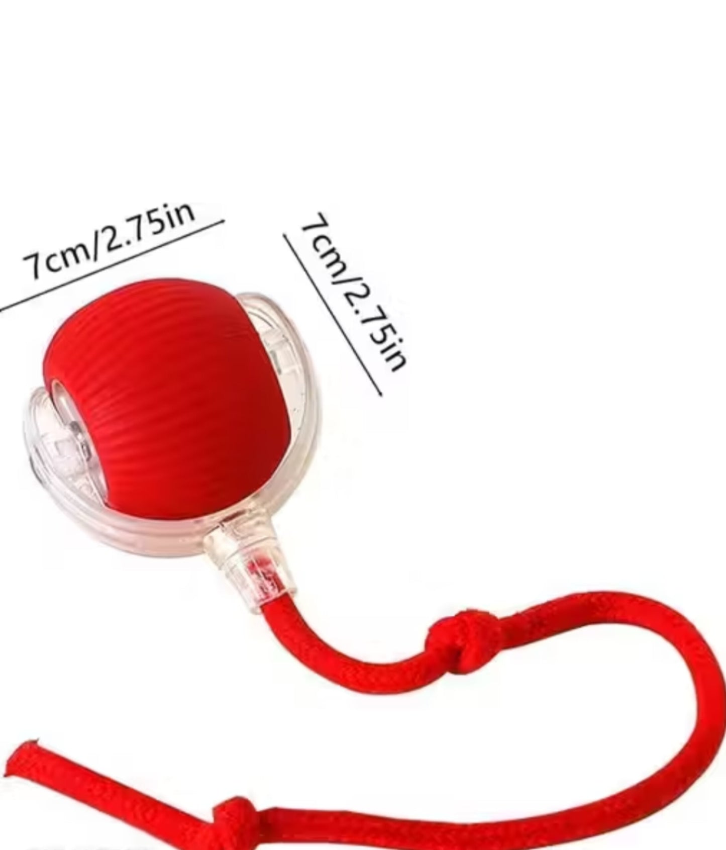 Interactive USB Rechargeable Cat & Dog Toy Ball with Rope – Smart Pet Play Ball