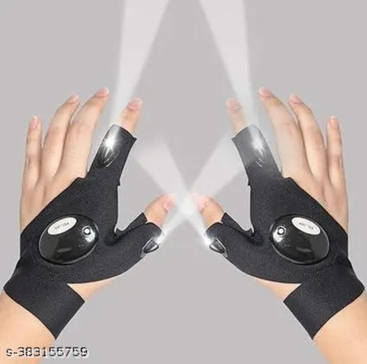 LED Flashlight Gloves – Hands-Free Lighting Tool for Night Work, Repair & Outdoor Use