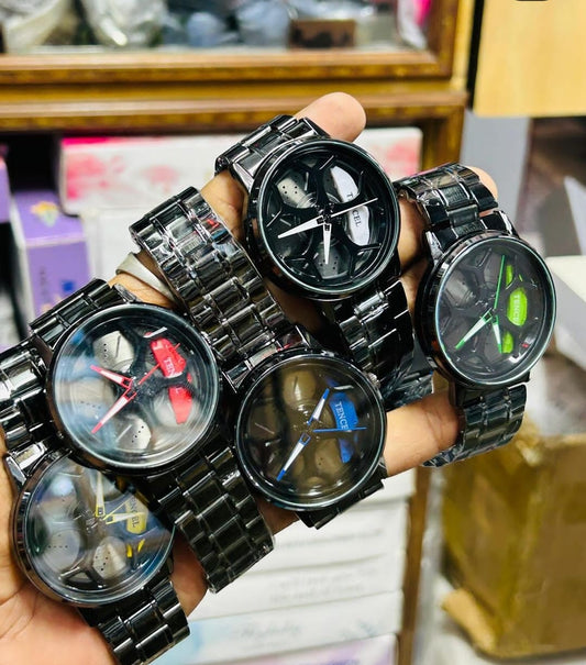 Stereoscopic Car Wheel Watch