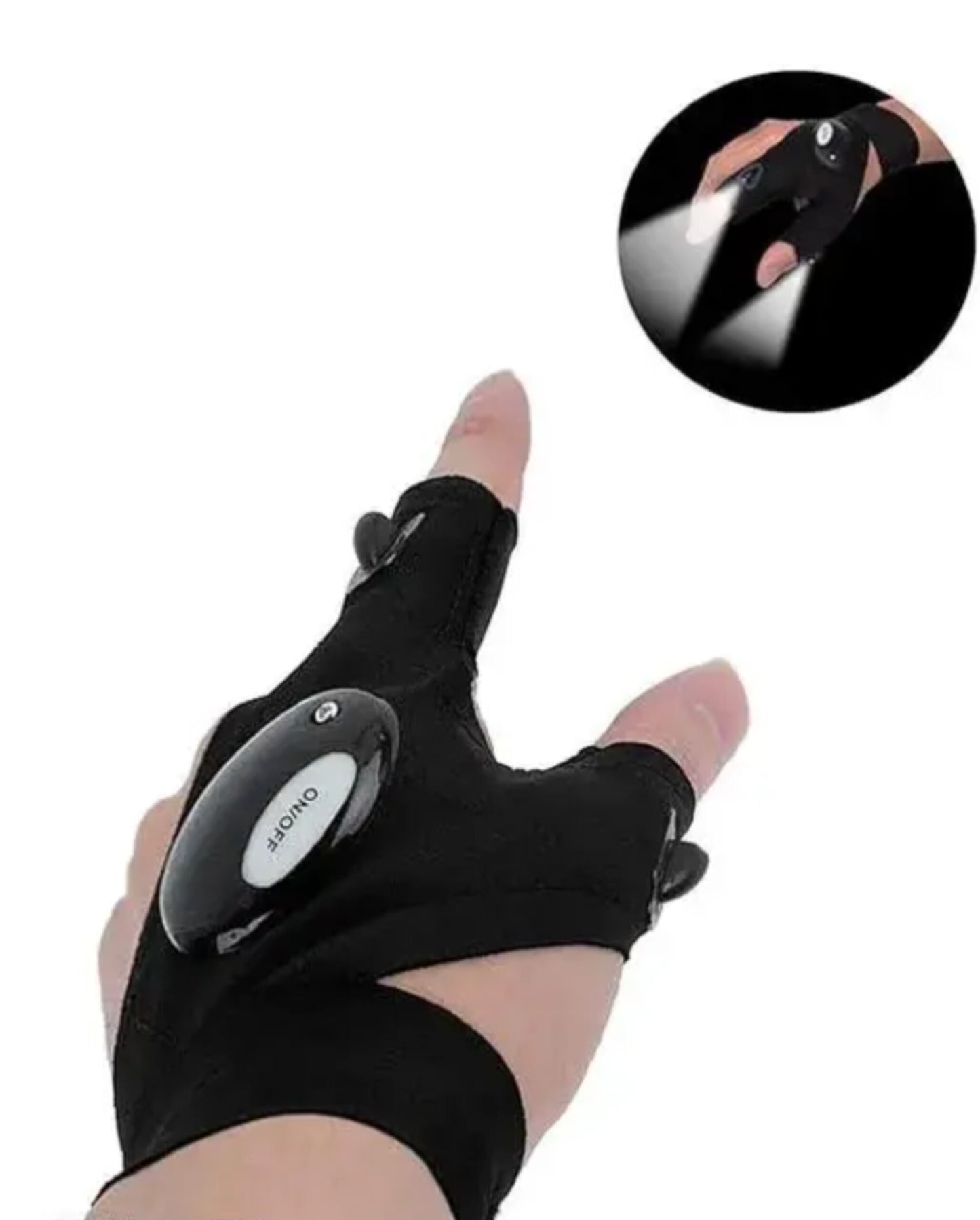 LED Flashlight Gloves – Hands-Free Lighting Tool for Night Work, Repair & Outdoor Use