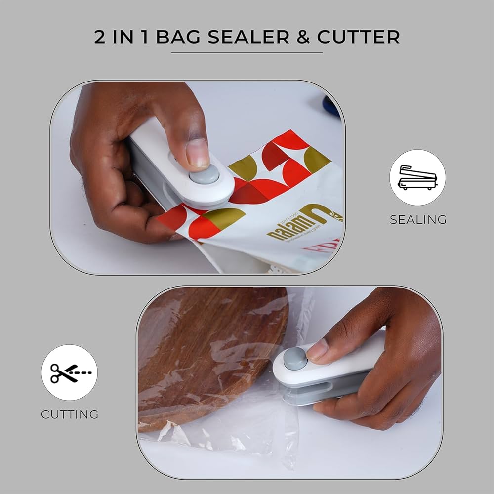 Portable Mini Heat Bag Sealer | Rechargeable Plastic Bag Resealer