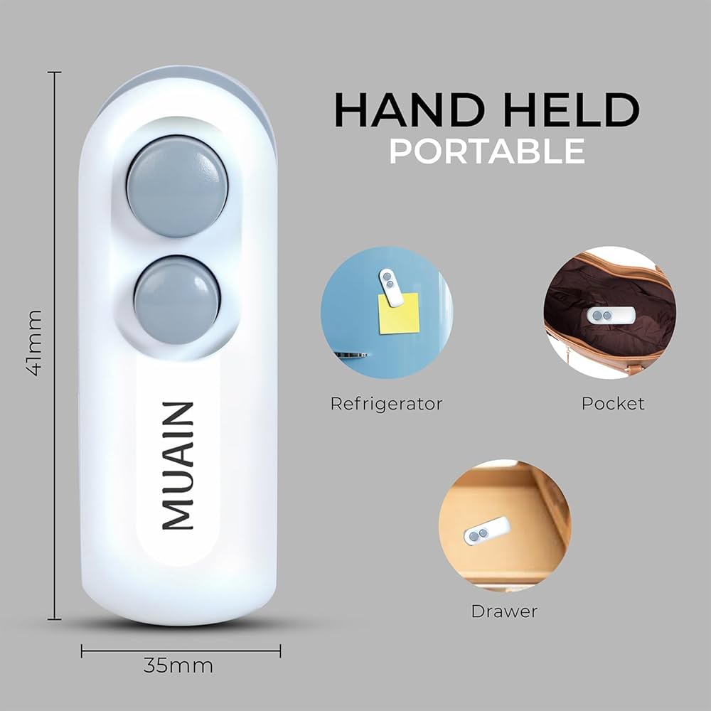 Portable Mini Heat Bag Sealer | Rechargeable Plastic Bag Resealer